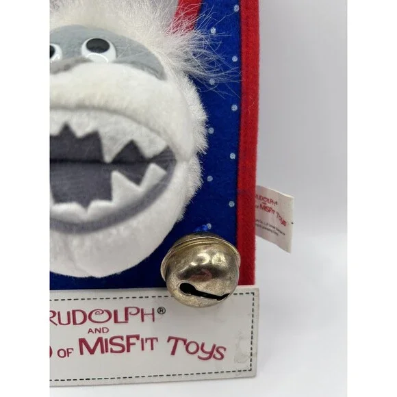 Rudolph Abominable Snowman Door Knob Decoration With Bell Christmas - Picture 2 of 5